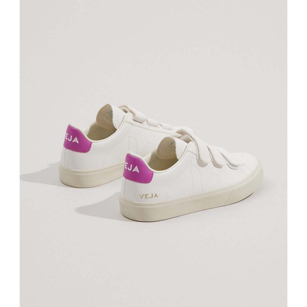 Veja RECIFE CHROMEFREE Women's Sneakers White/Purple | NZ 624DFM